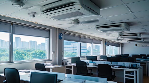 Condizionatori d'aria che creano condizioni ottimali in ufficio