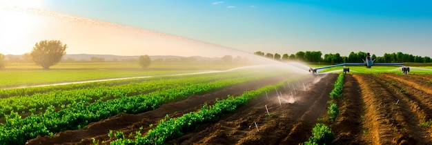 conduttura industriale che trasporta acqua per l'irrigazione contribuendo alle attività agricole