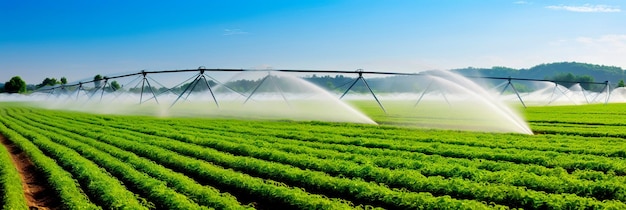 conduttura industriale che trasporta l'acqua per l'irrigazione che contribuisce alle attività agricole