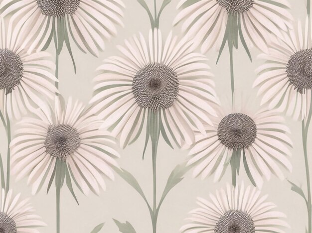 Coneflower Echinacea Grunge Texture Design con vecchi accenti geometrici