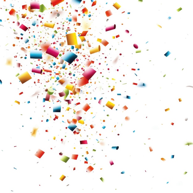 confetti e strisce di colore pastello che cadono