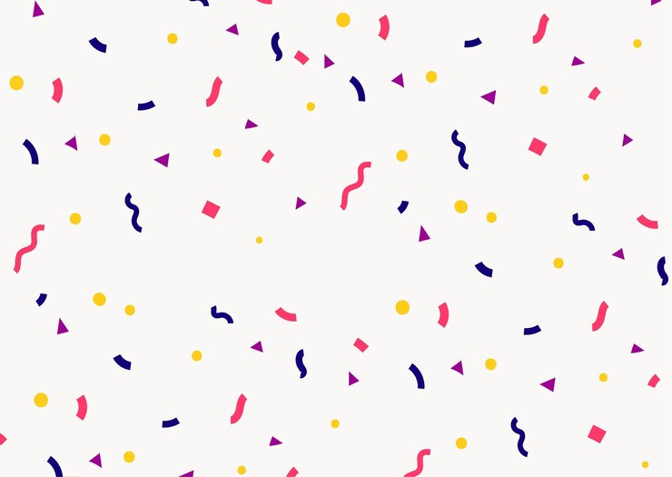 Foto confetti festa di compleanno sfondo di consistenza