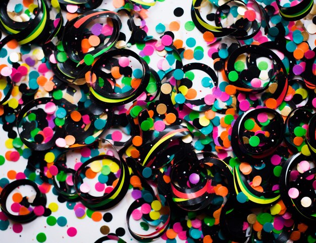 Confetti multicolori e luccicanti