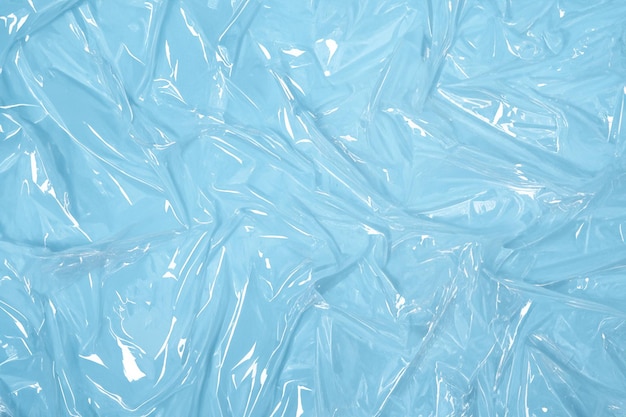 Confezione in polietilene di nylon eco-friendly a consistenza plastica blu trasparente per una vita priva di plastica