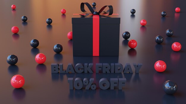 Confezione regalo 3D Black Friday con uno sconto del 10%.