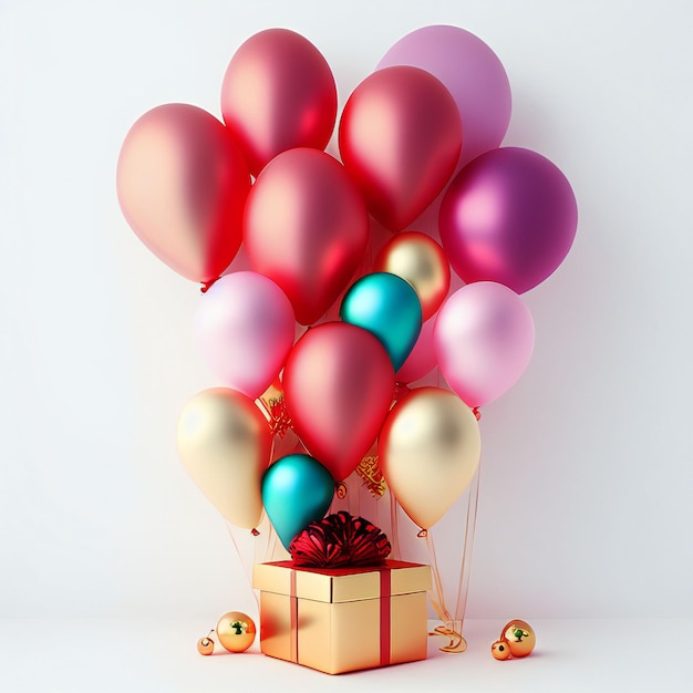 Confezione regalo con palloncini