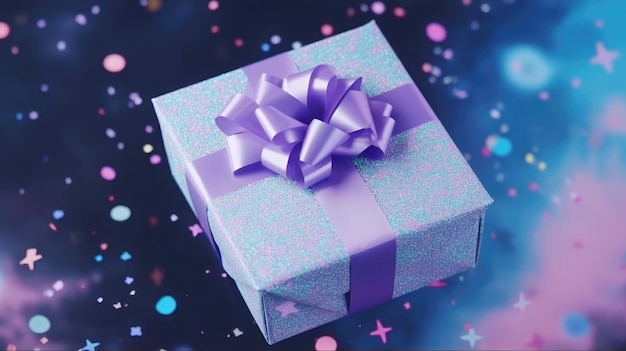 Confezione regalo di auguri per le feste per l'allegria natalizia