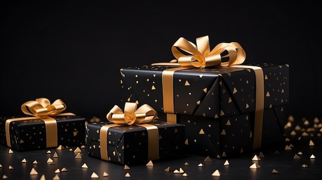 Confezione regalo di Natale per il Cyber Monday del Black Friday di Origami