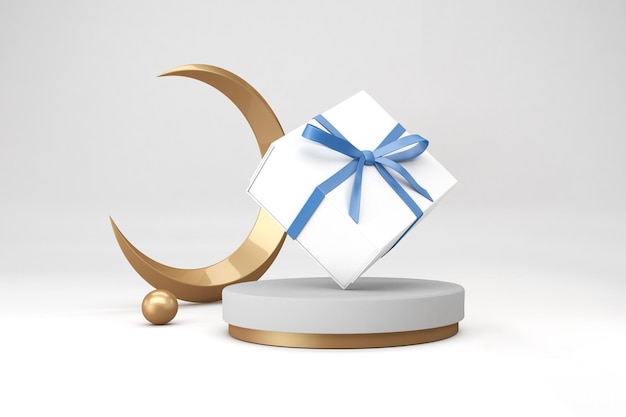 Confezione Regalo Ramadan Lato Anteriore In Sfondo Bianco