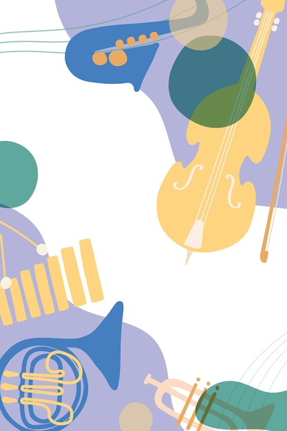 Confine estetico viola sfondo png strumento musicale in design retro