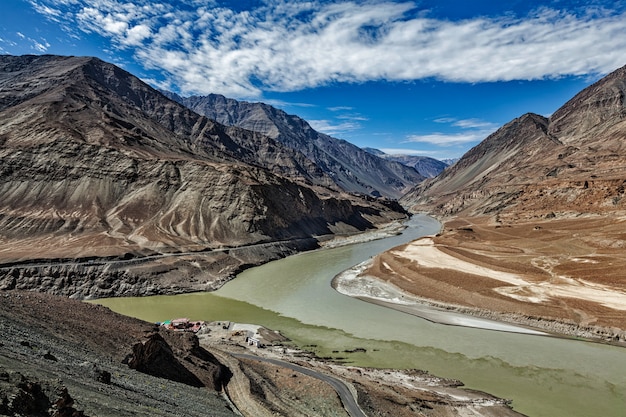 Confluenza dei fiumi Indo e Zanskar, Ladakh