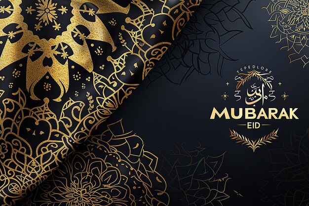 Congratulazioni per l'Eid Mubarak d'oro