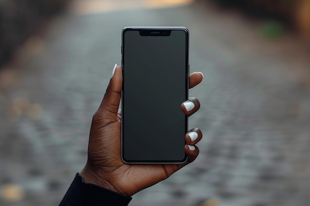 ConnectedEmpowered_AfricanAmericanWoman_CellphoneMockup