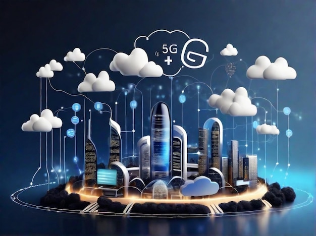 connessione alla rete di comunicazione 5G per Internet