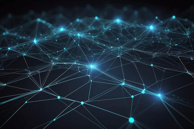 Connessione rete griglia Nodo astratto Illustrazione di fondo delle scorte