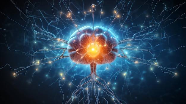 connessioni neurali nel cervello e intelligenza artificiale