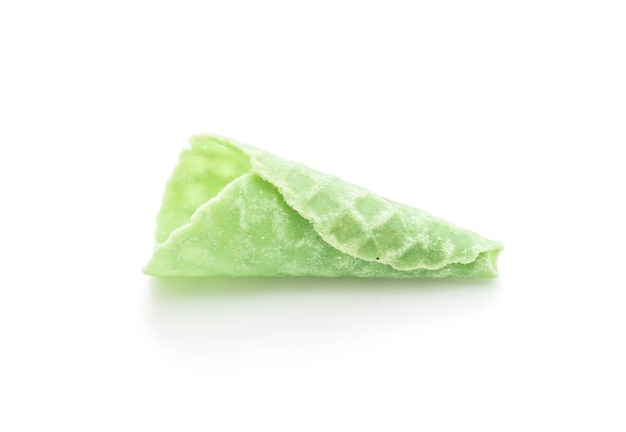 cono di wafer di tè verde