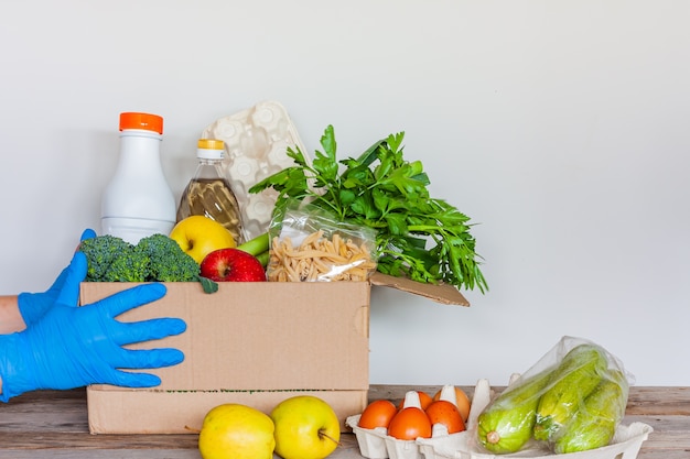 Consegna del cibo durante la quarantena