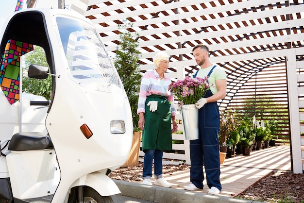 Consegna di fiori