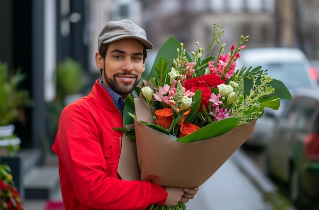 Consegna di gioia floreale