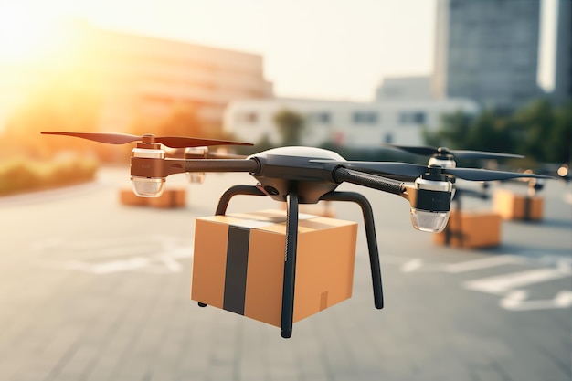 Consegna pacchi con drone cargo