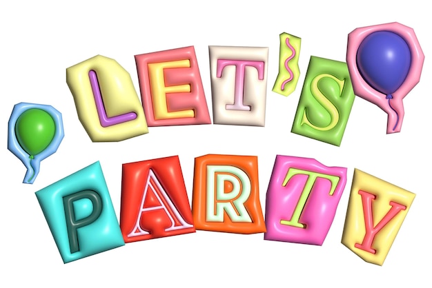 Consente l'etichetta adesiva png editable puffy magazine font design