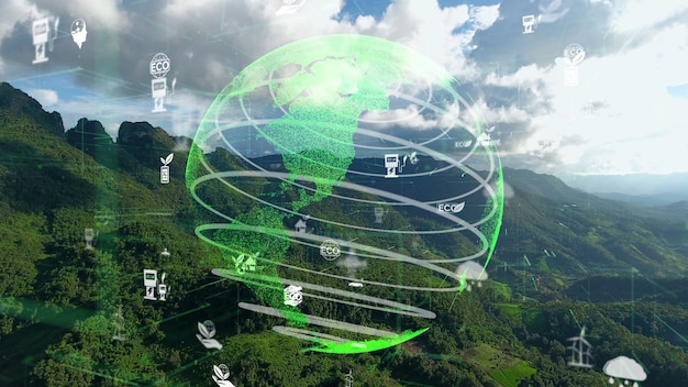 Conservazione ambientale futura e sviluppo sostenibile della modernizzazione ESG