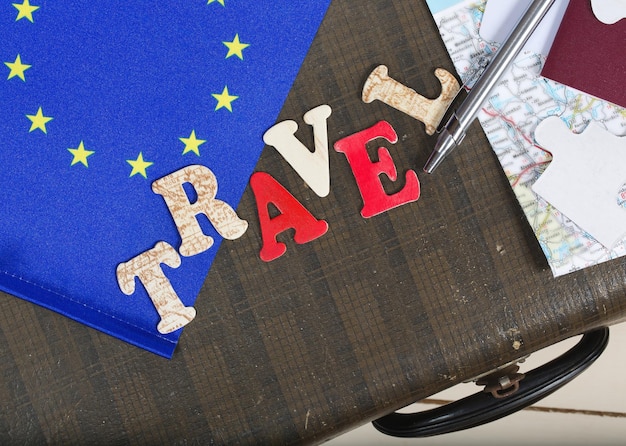 Consigli di viaggio per recarsi nei paesi dell'Unione Europea. Vista dall'alto