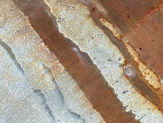 Consistenza della superficie della lamiera di lamiera di metallo vecchio arrugginito Sullo sfondo