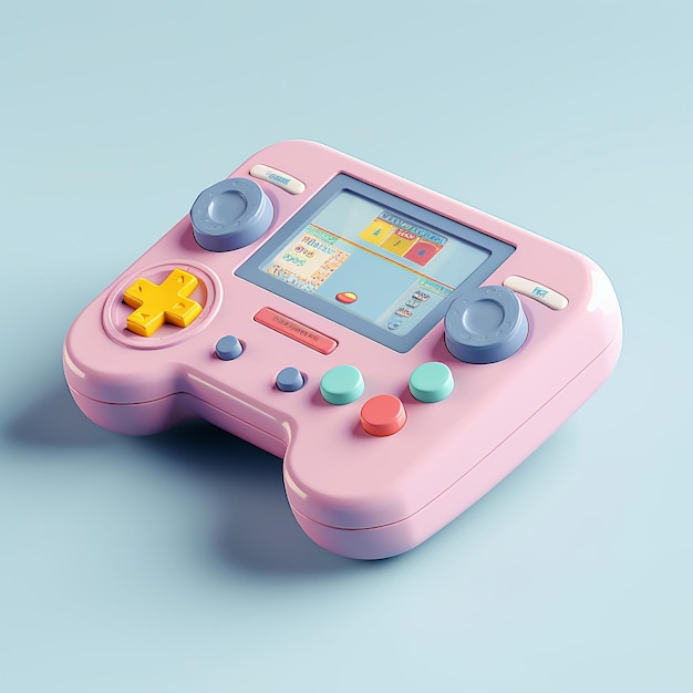 Console di gioco dei cartoni animati 3d