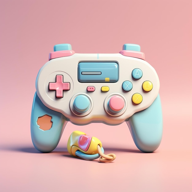 Console di gioco dei cartoni animati 3d