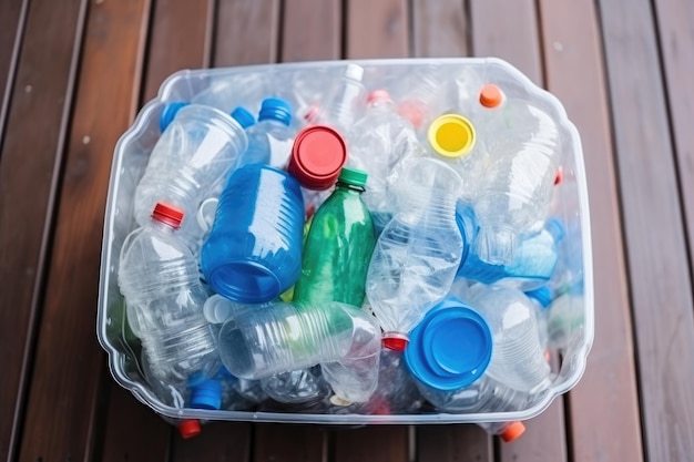 Contenitore di bottiglie di plastica