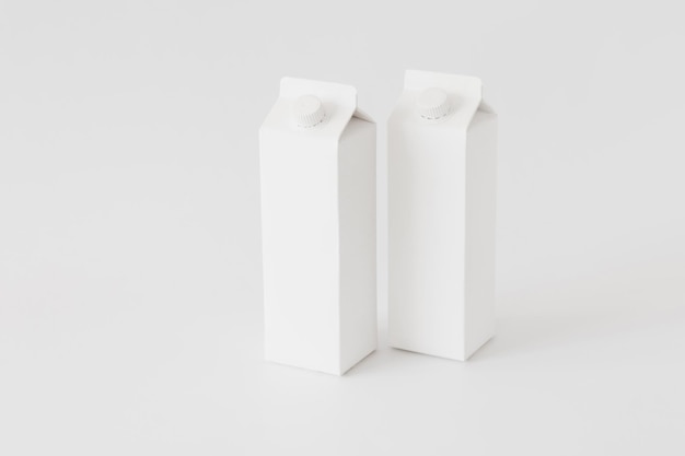 contenitori di cartone prodotti lattiero-caseari di alta qualità e risoluzione bellissimo concetto fotografico