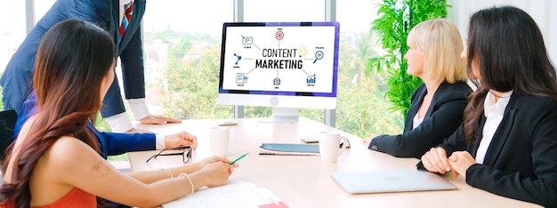 Content marketing per affari online ed e-commerce di tendenza