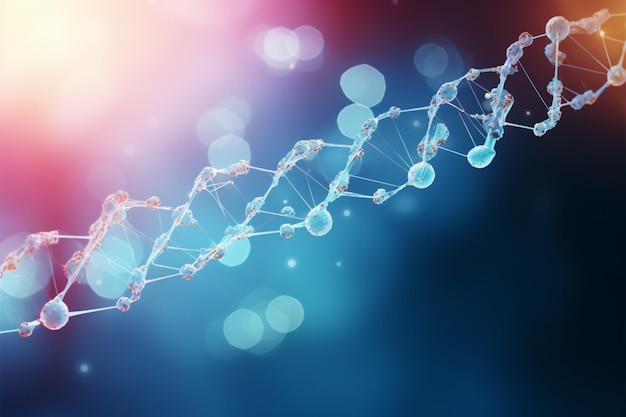 Contesto dell'ingegneria genetica, fusione della tecnologia medica del filamento del DNA e della ricerca di laboratorio