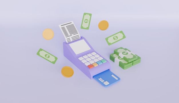 Conto e gestione dei terminali e del denaro con carte di credito e delle finanze