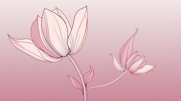 Contorno di fiore di tulipano convertibile in SVG