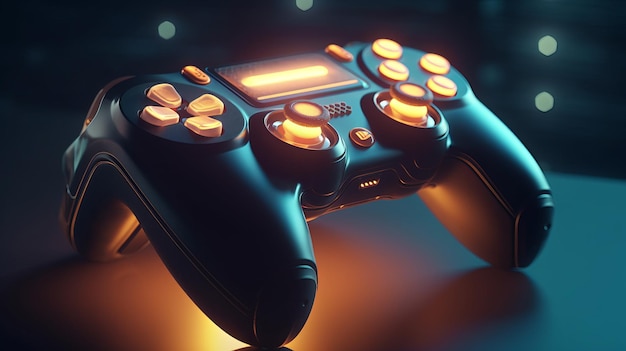 Controller per videogiochi con luci incandescenti