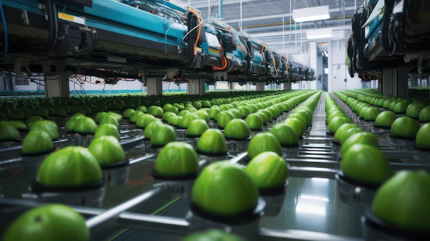 Controllo di qualità robotico automatizzato di eccellenza per angurie perfette