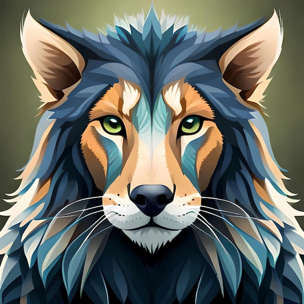 cool lion ai disegni generati con varie varianti accattivanti