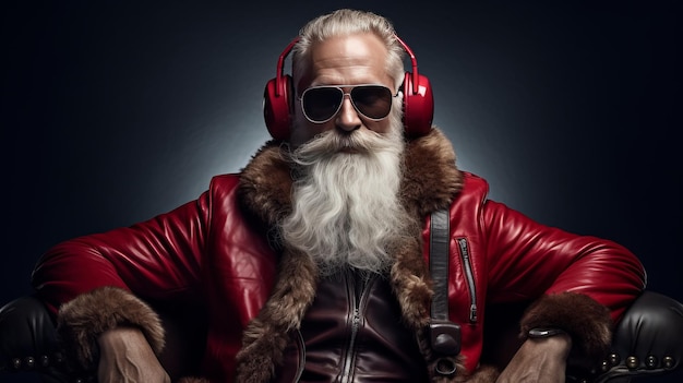 Cool Santa Claus DJ di sottofondo