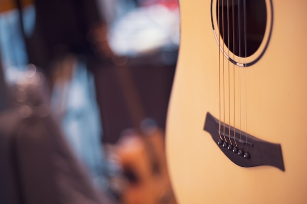 Cool vintage in stile retrò chitarra da vicino