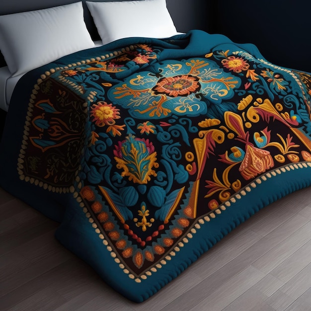 Coperta di lusso con motivo di design elegante