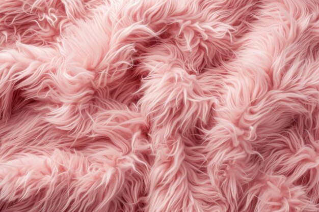 Coperta di pelliccia rosa morbida con consistenza e spazio di copia