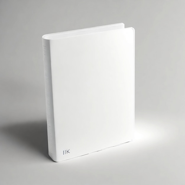 Copertina di libro in bianco di vettore isolata su bianco