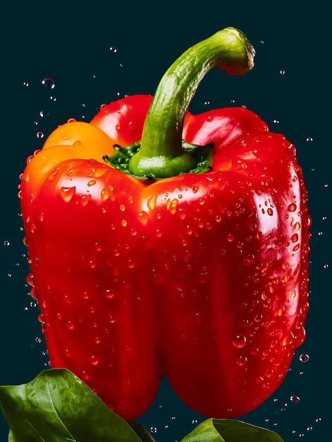 copertina di una rivista di moda pepper vegetables lovers chili festival day fantasy poster paint face