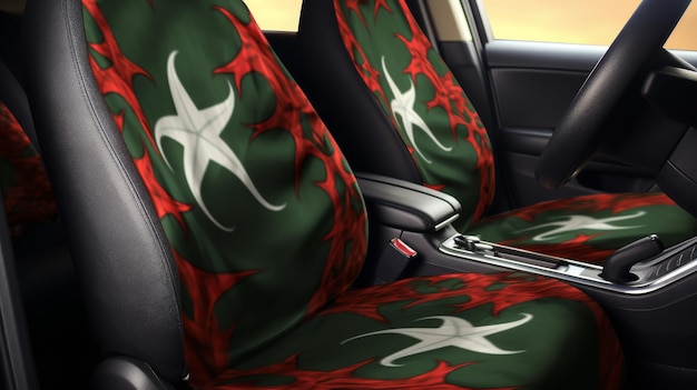 Copertura del sedile dell'auto con bandiera