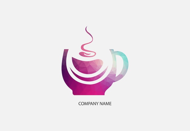 Coppa bassa di caffè su una illustrazione vettoriale a sfondo bianco