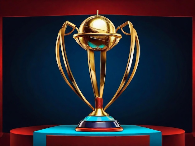 Coppa del mondo di cricket 2024 poster del trofeo modelli di media sociali