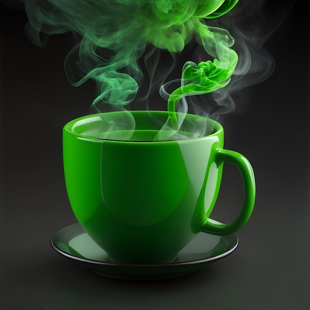Coppa di caffè verde